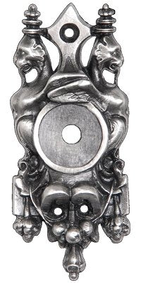 Notting Hill Cabinet Hardware Griffin  Antique Pewter Back Plate 1-1-4" w x 2-3-4" h - cabinetknobsonline