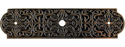 Notting Hill Cabinet Hardware Renaissance Back Plate Brite Brass 3-7-8" x 15-16" - cabinetknobsonline