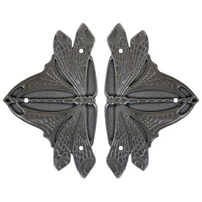 Notting Hill Cabinet Hardware Dragonfly (sold in pairs) Antique Pewter  1-1-2" w x 2-1-2" h - cabinetknobsonline