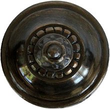 Notting Hill Cabinet Knob Portobello Road (Plain) Dark Brass  1-1-4" diameter - cabinetknobsonline