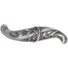 Notting Hill Cabinet Pull Chelsea  Antique Pewter 3" x 3-4" - cabinetknobsonline