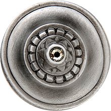 Notting Hill Cabinet Knob Portobello Road (Crystals) Antique Pewter 1-1-4" diameter - cabinetknobsonline