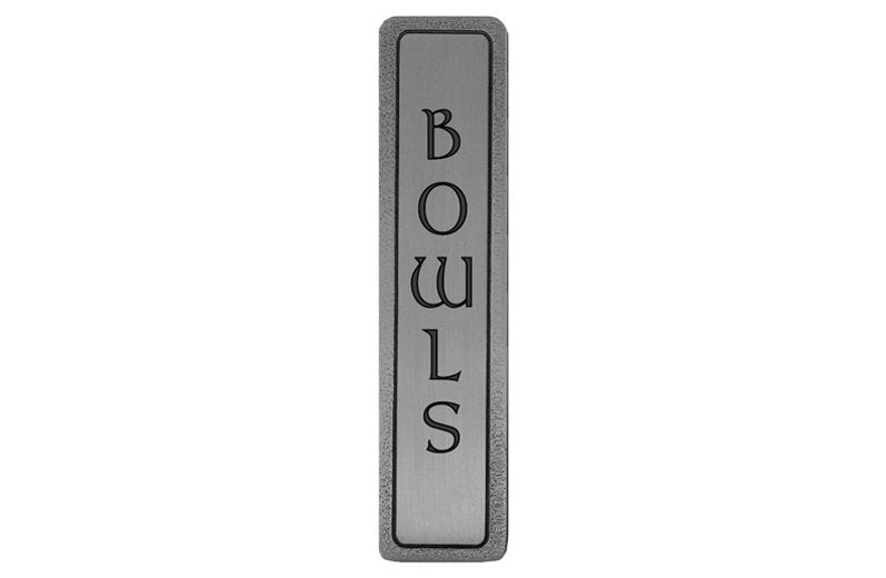 Notting Hill Cabinet Pull "BOWLS" (Vertical) Antique Pewterr 4" x 7-8" - cabinetknobsonline