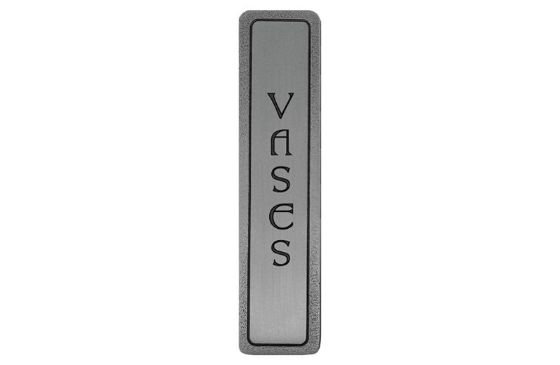 Notting Hill Cabinet Hardware "VASES" (Vertical) Antique Pewter 4" x 7-8" - cabinetknobsonline