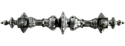 Notting Hill Cabinet Pull Portobello Road (Plain) Antique Pewter 6-3-8" x 1-1-4" - cabinetknobsonline