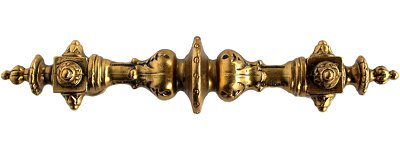 Notting Hill Cabinet Pull Portobello Road (Plain) 24K Satin Gold  6-3-8" x 1-1-4" - cabinetknobsonline