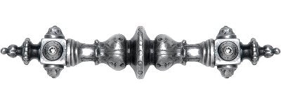 Notting Hill Cabinet Pull Portobello Road (Crystals) Antique Pewter  6-3-8" x 1-1-4" - cabinetknobsonline