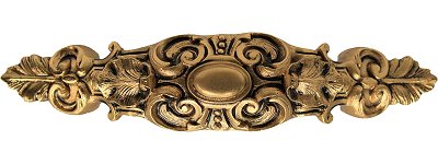 Notting Hill Cabinet Pull Queensway  24K Satin Gold 5-7-8" x 1-1-4" - cabinetknobsonline