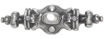 Notting Hill Cabinet Pull Pembridge Antique Pewter  3-5-8"  x 1" - cabinetknobsonline