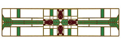 Notting Hill Cabinet Pull Prairie Tulips-Spring Green Antique Brass (Enameled) 3-3-4" x 7-8" - cabinetknobsonline