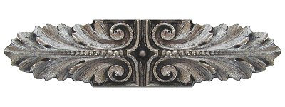 Notting Hill Cabinet Pull Opulent Scroll Satin Nickel 3-3-4" x 7-8" - cabinetknobsonline