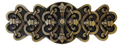 Notting Hill Cabinet Pull Chateau Antique Brass 4-1-8" x 1-5-8" - cabinetknobsonline