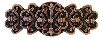 Notting Hill Cabinet Hardware Pull Chateau Antique Copper  4-1-8" x 1-5-8" - cabinetknobsonline