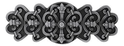 Notting Hill Cabinet Hardware Pull Chateau Antique Pewter  4-1-8" x 1-5-8" - cabinetknobsonline