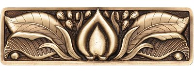 Notting Hill Cabinet Pull Hope Blossom Antique Brass 4-1-8" x 1-3-8" - cabinetknobsonline