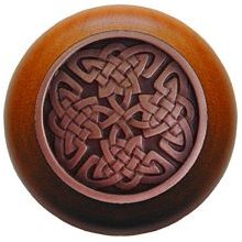 Notting Hill Cabinet Knob Celtic Isles-Cherry Antique Copper 1-1-2" diameter - cabinetknobsonline