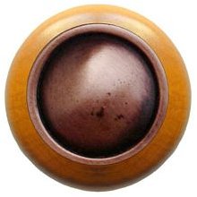 Notting Hill Cabinet Knob Plain Dome-Maple Antique Copper  1-1-2" diameter - cabinetknobsonline