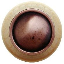 Notting Hill Cabinet Knob Plain Dome-Natural Antique Copper 1-1-2" diameter - cabinetknobsonline