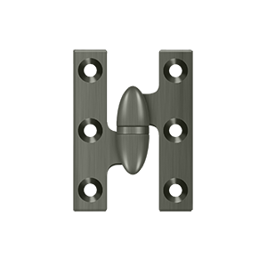 Deltana Architectural Hardware Specialty Solid Brass Hinges & Finials 2" x 1-2" Hinge each - cabinetknobsonline