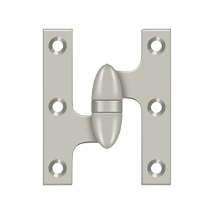 Deltana Architectural Hardware Specialty Solid Brass Hinges & Finials 3" x 2 1-2" Hinge each - cabinetknobsonline