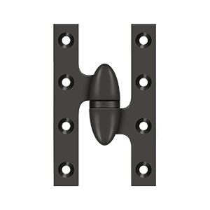 Deltana Architectural Hardware Specialty Solid Brass Hinges & Finials 5" x 3 1-4" Hinge each - cabinetknobsonline