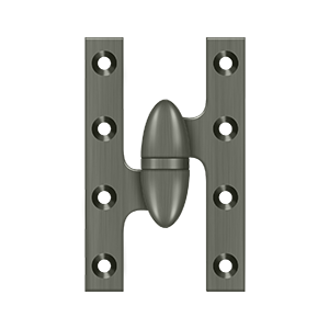 Deltana Architectural Hardware Specialty Solid Brass Hinges & Finials 5" x 3 1-4" Hinge each - cabinetknobsonline