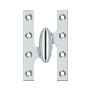 Deltana Architectural Hardware Specialty Solid Brass Hinges & Finials 5" x 3 1-4" Hinge each - cabinetknobsonline