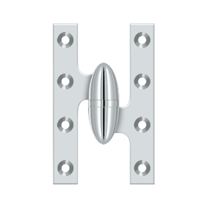 Deltana Architectural Hardware Specialty Solid Brass Hinges & Finials 5" x 3 1-4" Hinge each - cabinetknobsonline