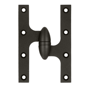 Deltana Architectural Hardware Specialty Solid Brass Hinges & Finials 6" x 4" Hinge each - cabinetknobsonline