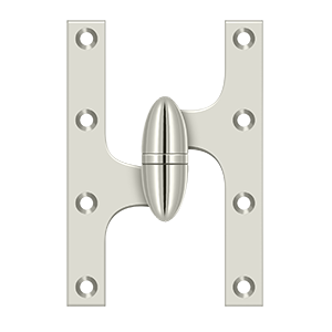 Deltana Architectural Hardware Specialty Solid Brass Hinges & Finials 6" x 4" Hinge each - cabinetknobsonline