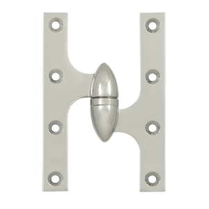 Deltana Architectural Hardware Specialty Solid Brass Hinges & Finials 6" x 4" Hinge each - cabinetknobsonline