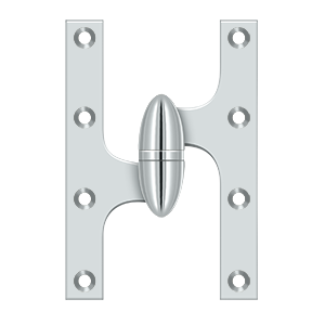 Deltana Architectural Hardware Specialty Solid Brass Hinges & Finials 6" x 4" Hinge each - cabinetknobsonline