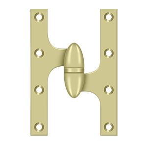 Deltana Architectural Hardware Specialty Solid Brass Hinges & Finials 6" x 4" Hinge each - cabinetknobsonline