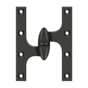 Deltana Architectural Hardware Specialty Solid Brass Hinges & Finials 6" x 4 1-2" Hinge each - cabinetknobsonline