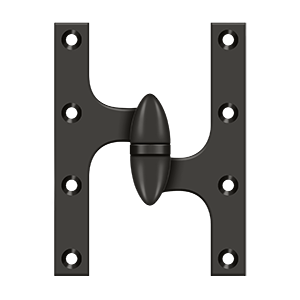 Deltana Architectural Hardware Specialty Solid Brass Hinges & Finials 6" x 4 1-2" Hinge each - cabinetknobsonline