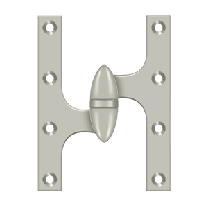 Deltana Architectural Hardware Specialty Solid Brass Hinges & Finials 6" x 4 1-2" Hinge each - cabinetknobsonline