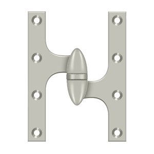 Deltana Architectural Hardware Specialty Solid Brass Hinges & Finials 6" x 4 1-2" Hinge each - cabinetknobsonline