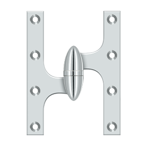 Deltana Architectural Hardware Specialty Solid Brass Hinges & Finials 6" x 4 1-2" Hinge each - cabinetknobsonline