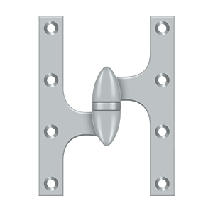 Deltana Architectural Hardware Specialty Solid Brass Hinges & Finials 6" x 4 1-2" Hinge each - cabinetknobsonline