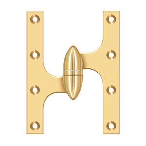 Deltana Architectural Hardware Specialty Solid Brass Hinges & Finials 6" x 4 1-2" Hinge each - cabinetknobsonline