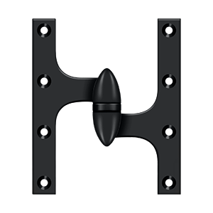 Deltana Architectural Hardware Specialty Solid Brass Hinges & Finials 6" x 5" Hinge each - cabinetknobsonline