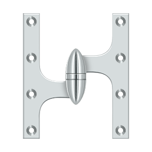 Deltana Architectural Hardware Specialty Solid Brass Hinges & Finials 6" x 5" Hinge each - cabinetknobsonline