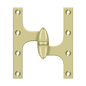 Deltana Architectural Hardware Specialty Solid Brass Hinges & Finials 6" x 5" Hinge each - cabinetknobsonline