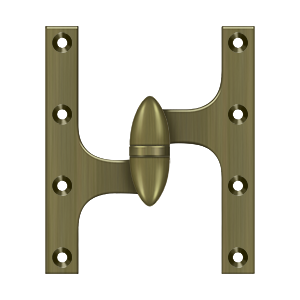 Deltana Architectural Hardware Specialty Solid Brass Hinges & Finials 6" x 5" Hinge each - cabinetknobsonline