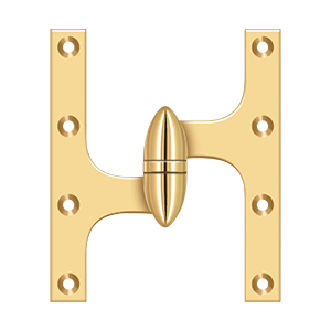 Deltana Architectural Hardware Specialty Solid Brass Hinges & Finials 6" x 5" Hinge each - cabinetknobsonline