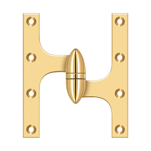 Deltana Architectural Hardware Specialty Solid Brass Hinges & Finials 6" x 5" Hinge each - cabinetknobsonline