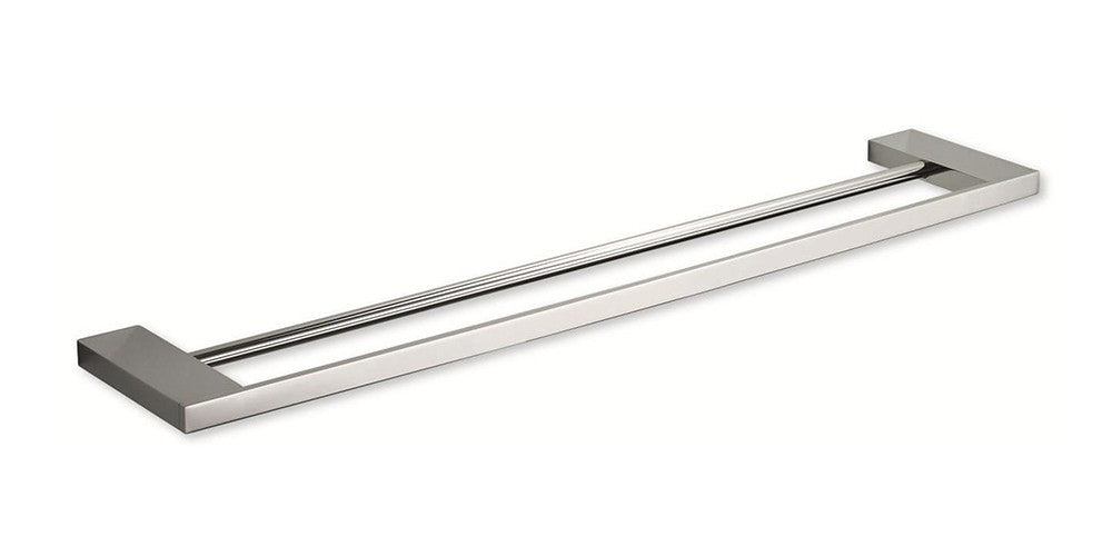 ATLAS HOMEWARES CABINET HARDWARE PARKER DOUBLE TOWEL BAR 600 MM CC CHROME - cabinetknobsonline