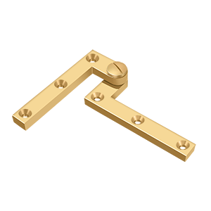 Deltana Architectural Hardware Specialty Solid Brass Hinges & Finials 4 3-8" x 5-8" x 3-8" Hinge pair - cabinetknobsonline