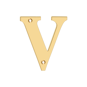 Deltana Architectural Hardware Home Accessories 4" Residential Letter V each - cabinetknobsonline