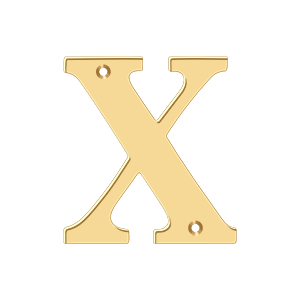 Deltana Architectural Hardware Home Accessories 4" Residential Letter X each - cabinetknobsonline